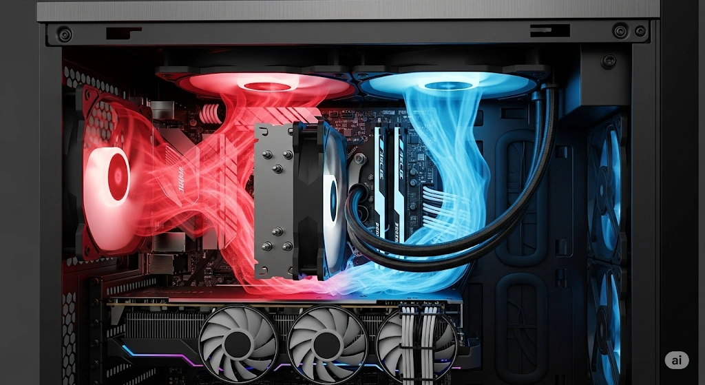 PCケースの上部ファンの向きで変わる冷却効率