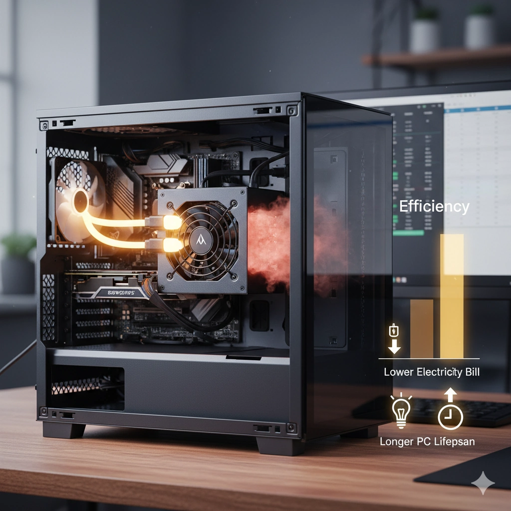 電源ユニットの変換効率とは？PCの寿命と電気代を左右する重要知識