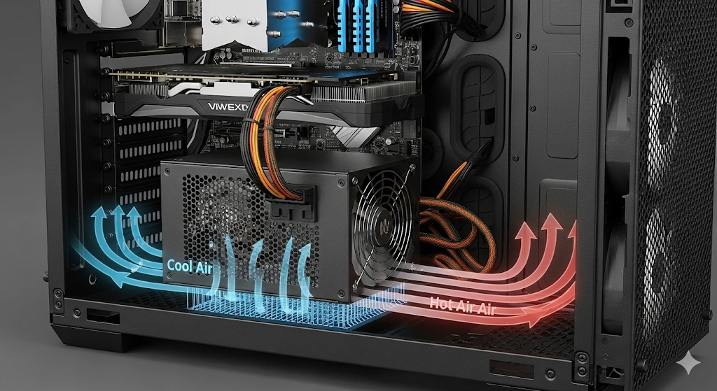 PC電源ユニットの向きを決める基本要素