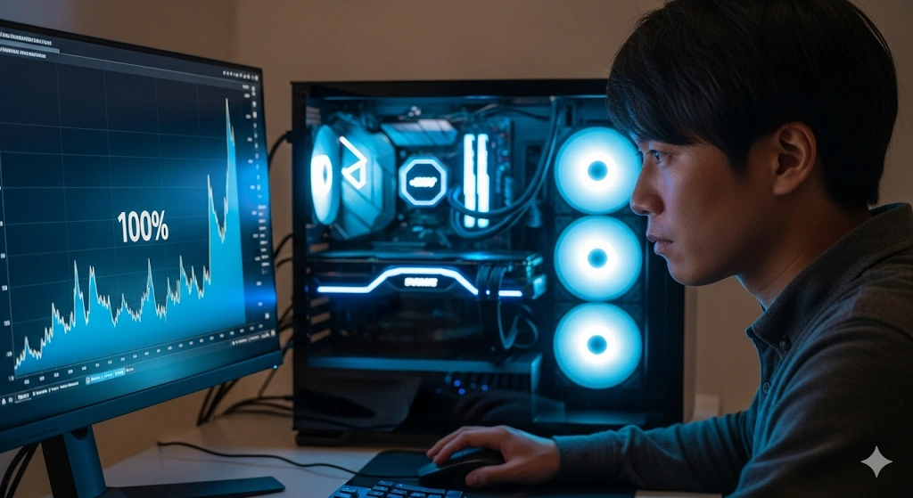 GPU使用率が100%だとどうなるのか