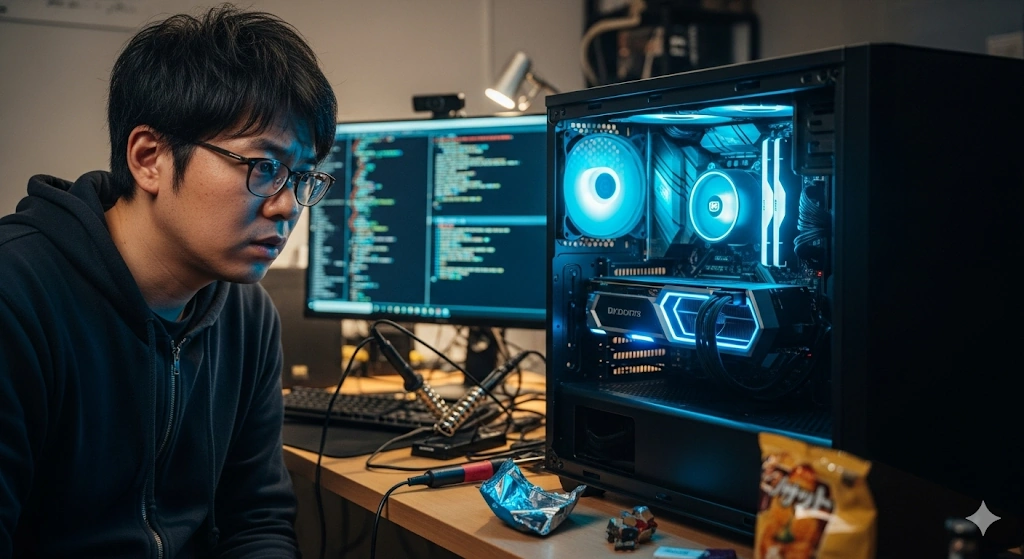 GPUの温度が70度でファンがうるさい時の解決策