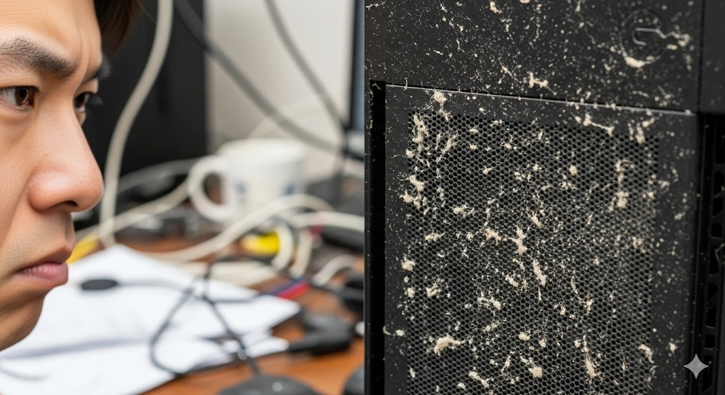 ホコリが目立つ?PCケース黒色のデメリット