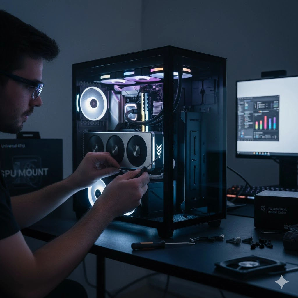 PCケースでグラボ縦置きを始める前に