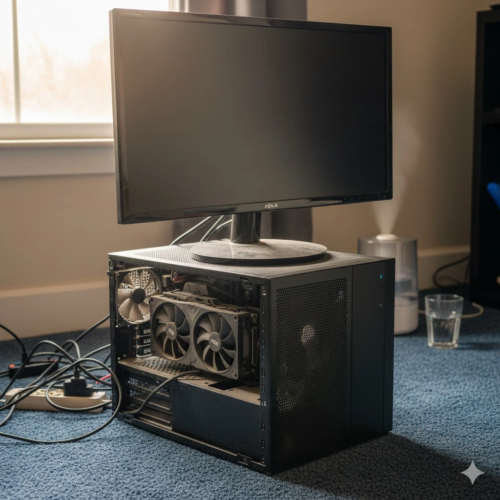 PCケースを横置きする際の基本的な注意点