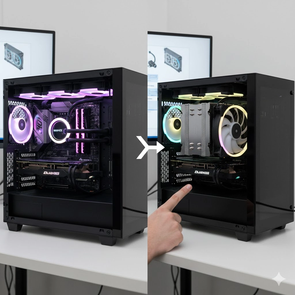 「簡易水冷と空冷の交換」を徹底比較