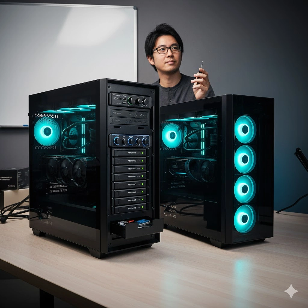 PCケースで5インチベイが多いモデルと活用法