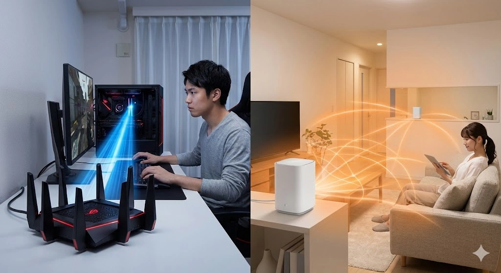メッシュWi-Fiとどちらが良いか比較