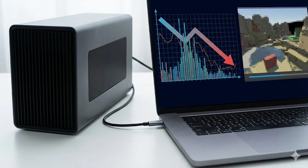 接続による性能低下は避けられない