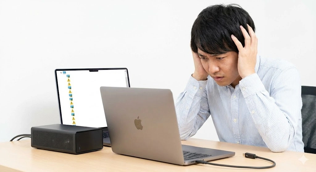 ノートパソコンの相性問題と認識エラー