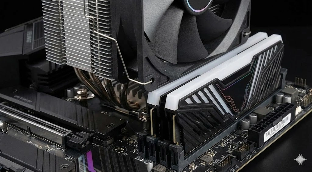 CPUクーラーとの物理的な干渉に注意