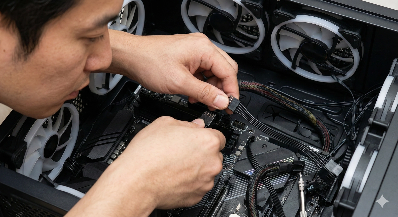 PCケースファン配線完全ガイド！接続位置と分岐の正解を解説