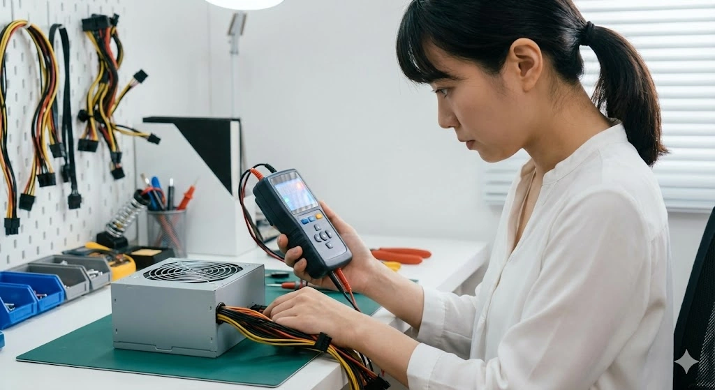 電源の故障原因を特定する確認方法