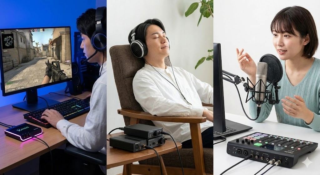 ユースケースごとのサウンドカードの必要性を判定