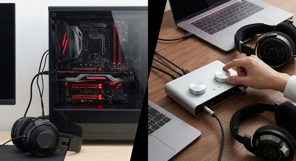 サウンドカードの外付けと内蔵の違いを徹底比較