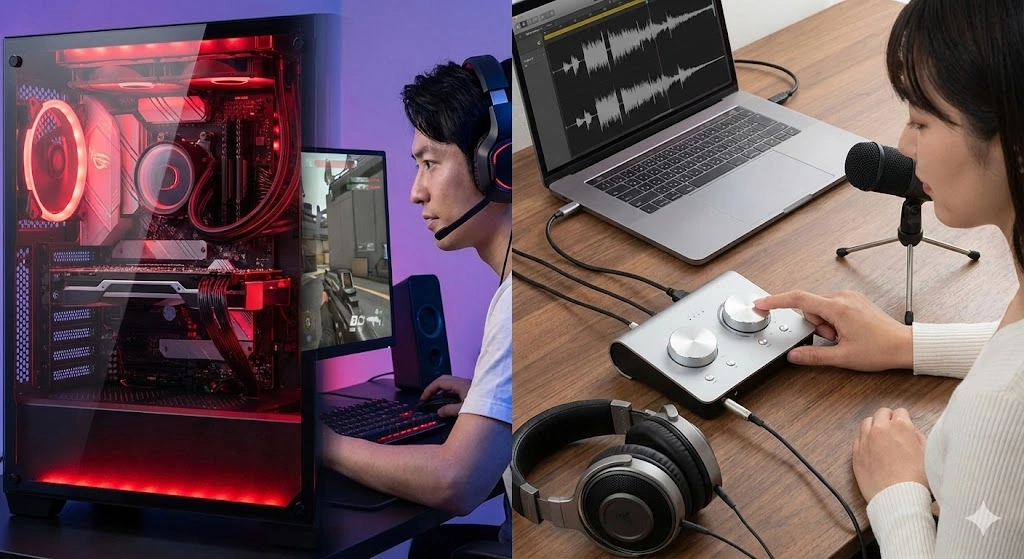 用途別：サウンドカードの外付けと内蔵の違いと選び方