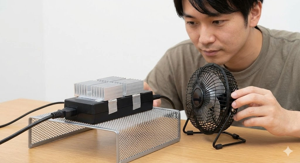 ACアダプターのヒートシンク効果を最大化する熱対策