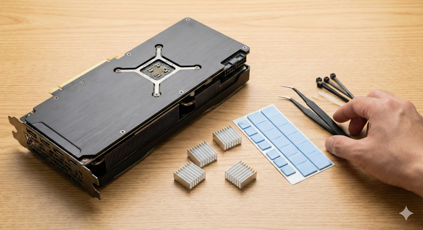 グラボのバックプレートにヒートシンク！効果と正しい貼り方を解説