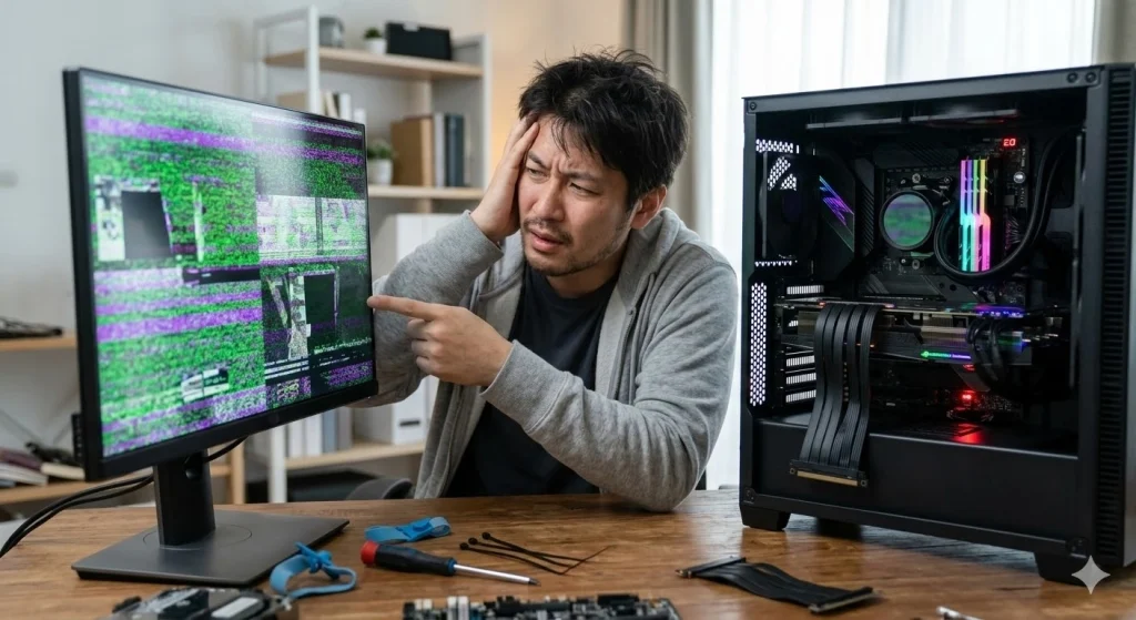 ライザーケーブルの性能低下や不具合