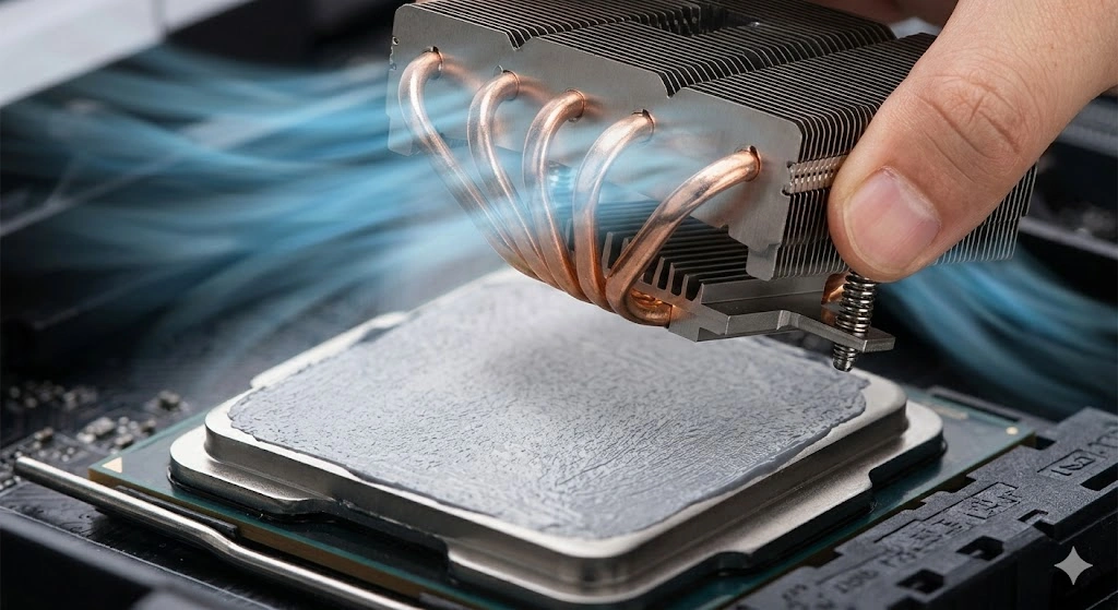 冷却効果を高めるグリスの塗り方