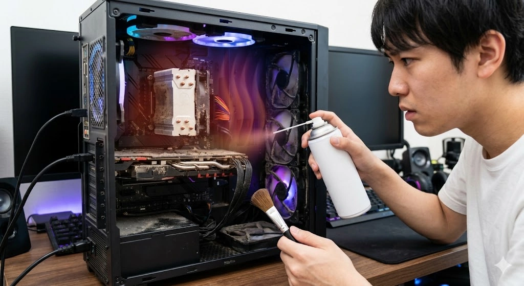 ゲーミングPCの掃除頻度と熱力学的影響