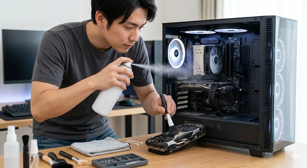 ゲーミングPCの掃除頻度と具体的な手順