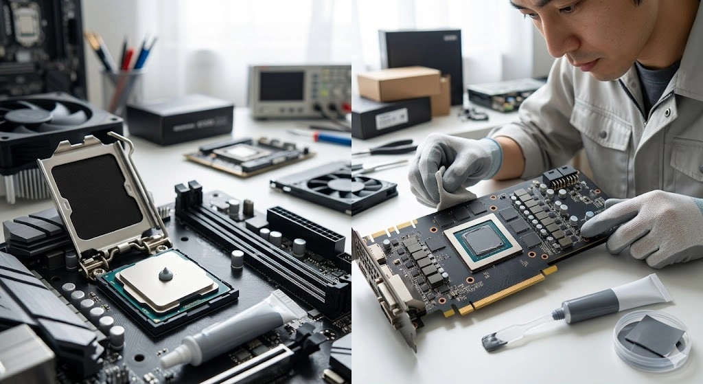 GPUグリスとCPUグリスの違いと対策