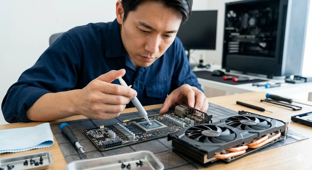 GPUのグリス塗り替えに必要な実践手順