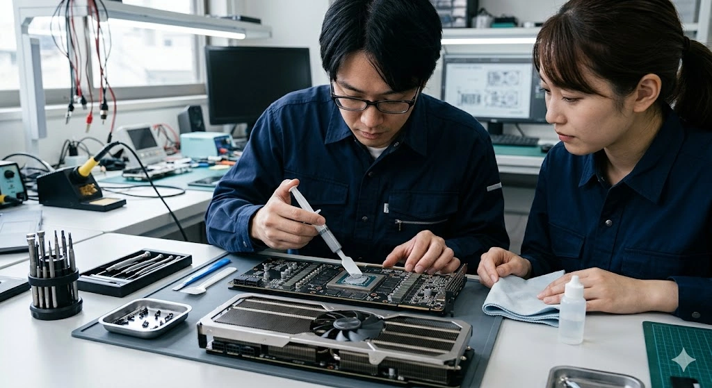 GPUグリスの寿命を延ばす対策と塗り替え