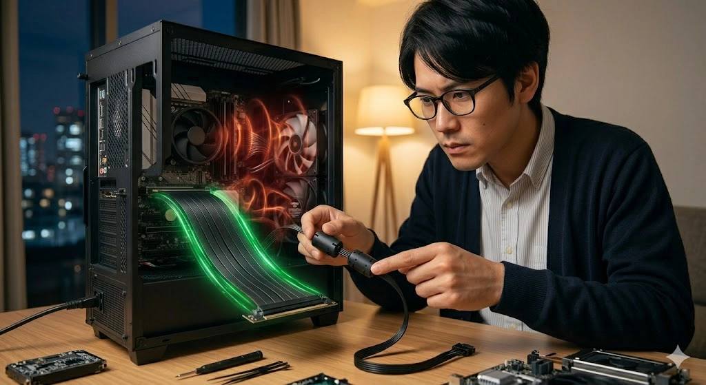 ライザーケーブルのノイズ対策の重要性