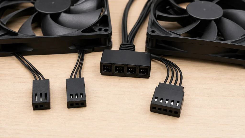 PCケースファンの3ピンと4ピンPWMコネクタの違い