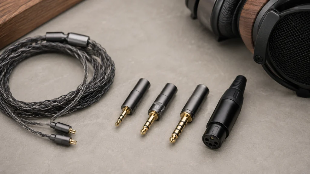 ヘッドフォン接続に使う3.5mm・2.5mm・4.4mm・XLR端子の比較