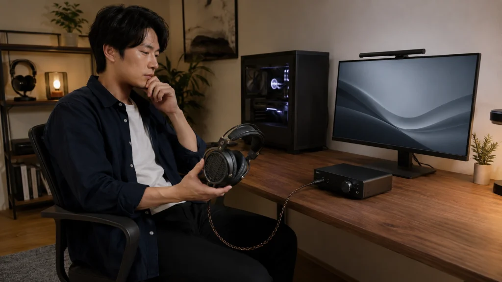 PCとUSB DACを使った4.4mmバランス接続のヘッドフォン構成