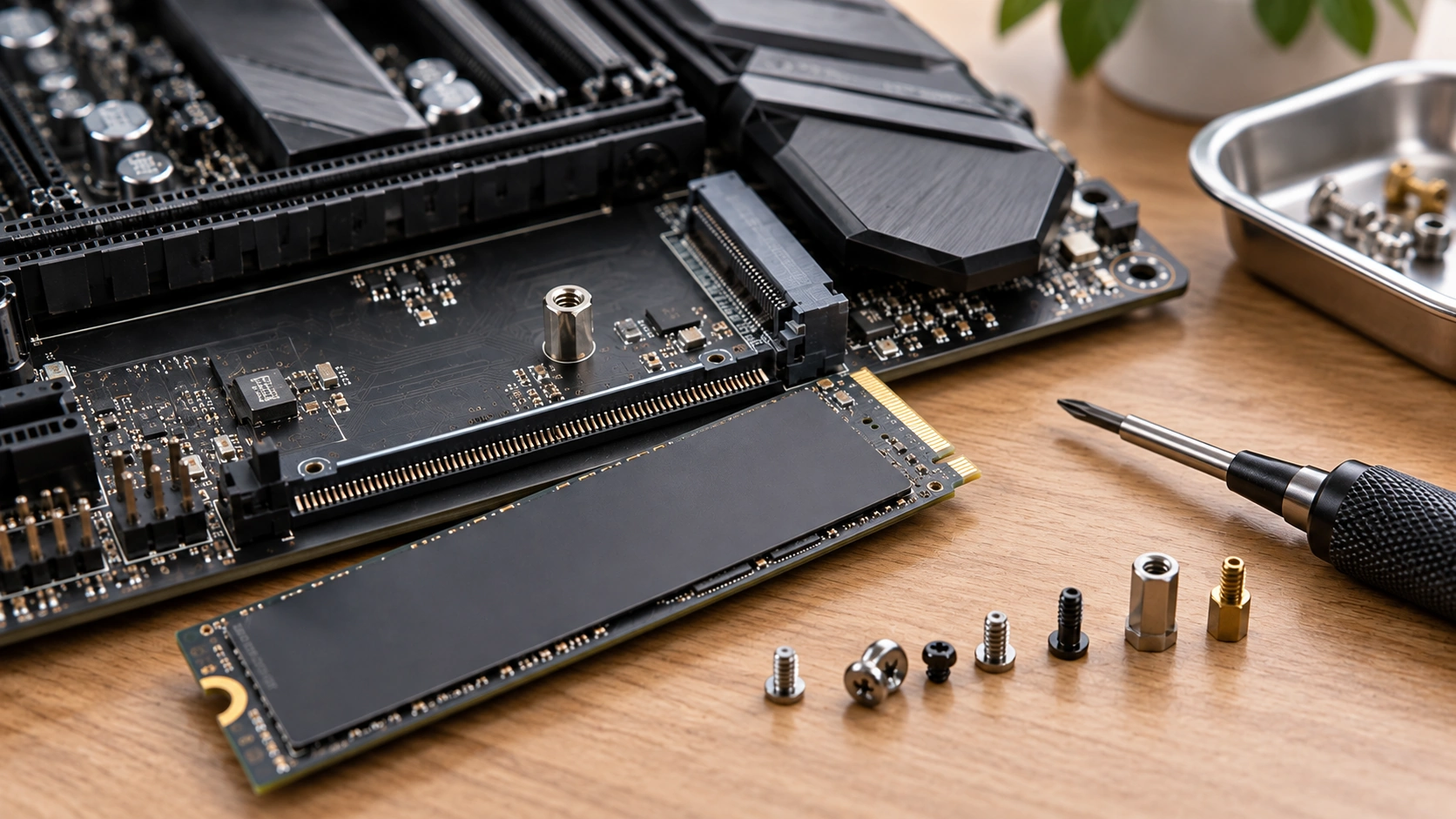 M.2 SSD取り付けネジがない時の対処法｜代用と選び方を解説