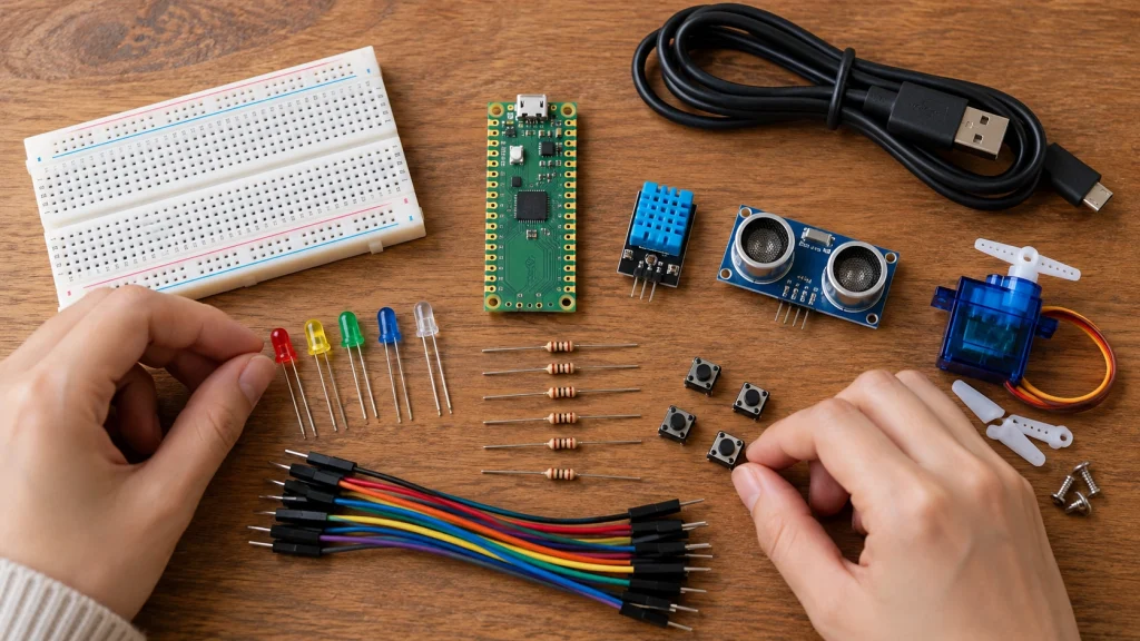 Raspberry Pi Pico初心者が電子工作で用意する部品一式